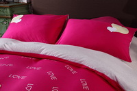 Love Red Knitted Cotton Bedding 2014 Modern Bedding