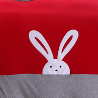 Rabbit Red Knitted Cotton Bedding 2014 Modern Bedding