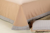 Classic Trend Beige Tartan Bedding Stripes And Plaids Bedding Luxury Bedding