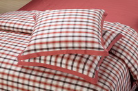 Day And Night Red Tartan Bedding Stripes And Plaids Bedding Luxury Bedding