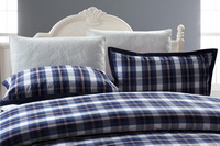 Deep Blue Style Blue Tartan Bedding Stripes And Plaids Bedding Luxury Bedding