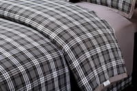 Life Rhyme Grey Tartan Bedding Stripes And Plaids Bedding Luxury Bedding