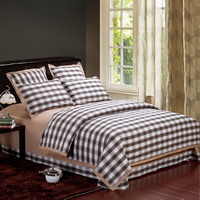 Life Style Beige Tartan Bedding Stripes And Plaids Bedding Luxury Bedding
