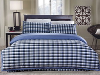 Manchester Blue Tartan Bedding Stripes And Plaids Bedding Luxury Bedding