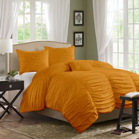 Yekarina Light Orange Duvet Cover Sets