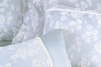 Isabel Sky Blue Duvet Cover Set Luxury Bedding