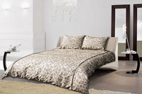 Norwegian Forest Pearl Gray Duvet Cover Set Luxury Bedding
