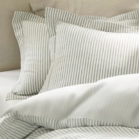 Sunday Morning Dark Gray Ocher Duvet Cover Set Luxury Bedding