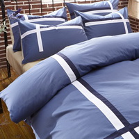Elegance Blue Modern Bedding College Dorm Bedding