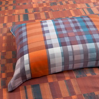 Fancy Cube Orange Tartan Beddding Stripes And Plaids Bedding