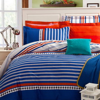Summertime Blue Tartan Beddding Stripes And Plaids Bedding