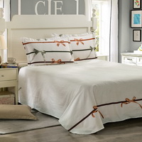 Bowknot Beige Modern Bedding Cheap Bedding