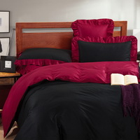 Black And Red Modern Bedding Cotton Bedding