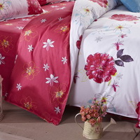 Fragrance Of Flowers Red Modern Bedding 2014 Duvet Cover Set