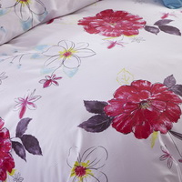 Fragrance Of Flowers Red Modern Bedding 2014 Duvet Cover Set