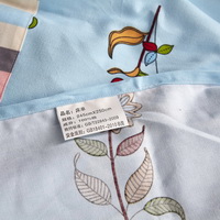 Flower Language Light Blue Cotton Bedding 2014 Duvet Cover Set