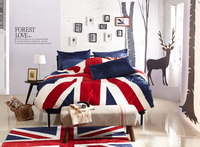 I Love England Blue English Flag Bedding Velvet Bedding Modern Bedding