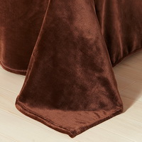 Coffee Flannel Bedding Winter Bedding