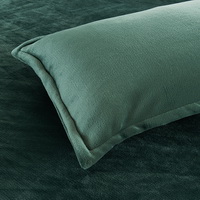 Dark Green Flannel Bedding Winter Bedding