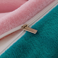 Ocean Blue And Pink Flannel Bedding Winter Bedding