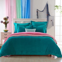 Ocean Blue And Rose Flannel Bedding Winter Bedding