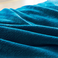 Peacock Blue Flannel Bedding Winter Bedding