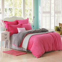 Rose And Silver Gray Flannel Bedding Winter Bedding
