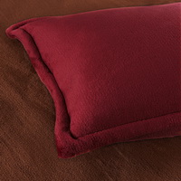 Wine Red And Coffee Flannel Bedding Winter Bedding