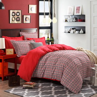 Elegant Red Tartan Bedding Stripes And Plaids Bedding Teen Bedding