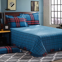 Scotland Dark Blue Tartan Bedding Stripes And Plaids Bedding Teen Bedding