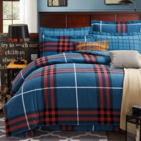 Scotland Dark Blue Tartan Bedding Stripes And Plaids Bedding Teen Bedding