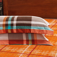 Sunny Day Orange Tartan Bedding Stripes And Plaids Bedding Teen Bedding