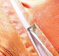 Elegant Rhythm Orange Duvet Cover Set European Bedding Casual Bedding