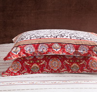 Rosemary Red Duvet Cover Set European Bedding Casual Bedding