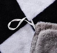 Black And White Black Bedding Set Winter Bedding Flannel Bedding Teen Bedding Kids Bedding
