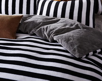 Black And White Space Balck Bedding Set Winter Bedding Flannel Bedding Teen Bedding Kids Bedding