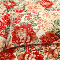 Aestheticism Beige Flowers Bedding Flannel Bedding Girls Bedding