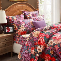 Flowers Are In Bloom Purple Flowers Bedding Flannel Bedding Girls Bedding