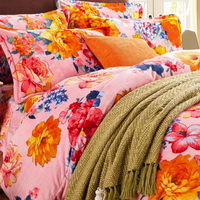 Flowers Language Pink Flowers Bedding Flannel Bedding Girls Bedding