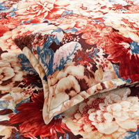Rich And Happy Brown Flowers Bedding Flannel Bedding Girls Bedding