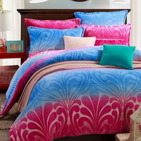 Beautiful Scene Purple Style Bedding Flannel Bedding Girls Bedding