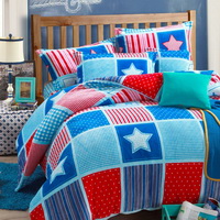 Eve Blue Style Bedding Flannel Bedding Girls Bedding