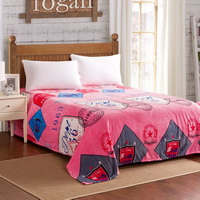 London Style Pink Style Bedding Flannel Bedding Girls Bedding