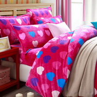True Love Rose Style Bedding Flannel Bedding Girls Bedding