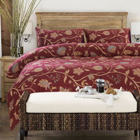 Sofia Red Egyptian Cotton Bedding Luxury Bedding Duvet Cover Set