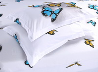 Gift Ideas Butterflies White Bedding Sets Teen Bedding Dorm Bedding Duvet Cover Sets 3D Bedding Animal Print Bedding