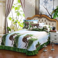 Gift Ideas Cheetah Green Bedding Sets Teen Bedding Dorm Bedding Duvet Cover Sets 3D Bedding Animal Print Bedding
