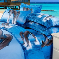 Gift Ideas Dolphins Blue Bedding Sets Teen Bedding Dorm Bedding Duvet Cover Sets 3D Bedding Animal Print Bedding