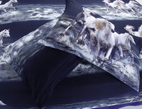 Gift Ideas Horses Blue Bedding Sets Teen Bedding Dorm Bedding Duvet Cover Sets 3D Bedding Animal Print Bedding