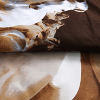 Gift Ideas Horses Brown Bedding Sets Teen Bedding Dorm Bedding Duvet Cover Sets 3D Bedding Animal Print Bedding